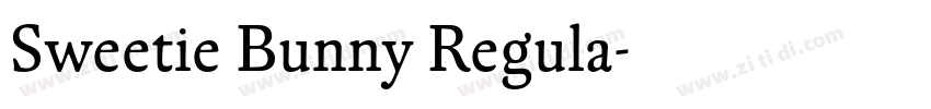 Sweetie Bunny Regula字体转换